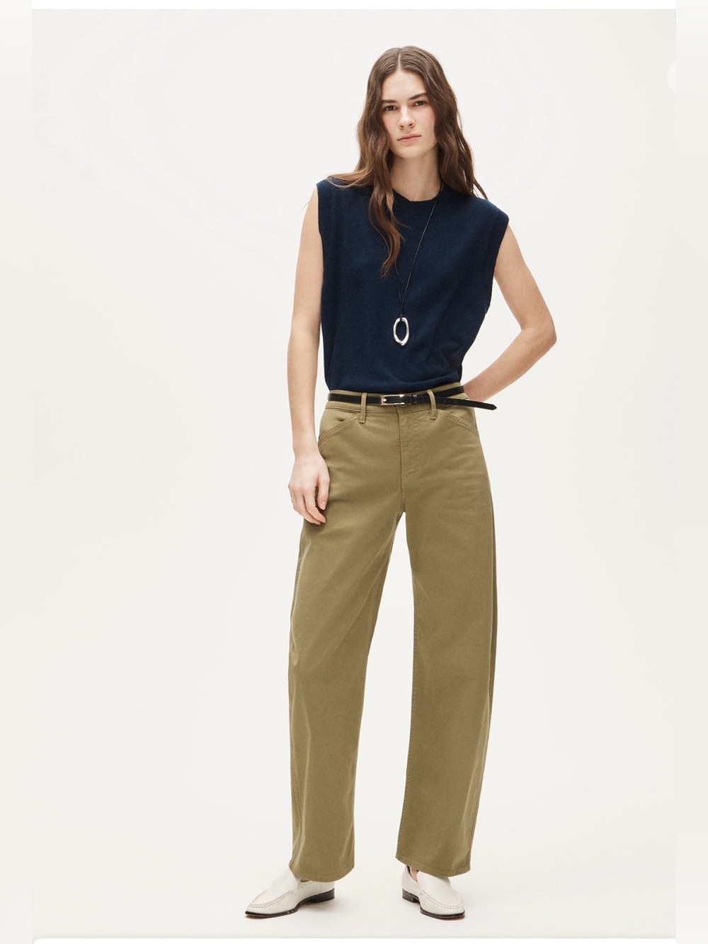 Zoe Barrel Pant In Chino